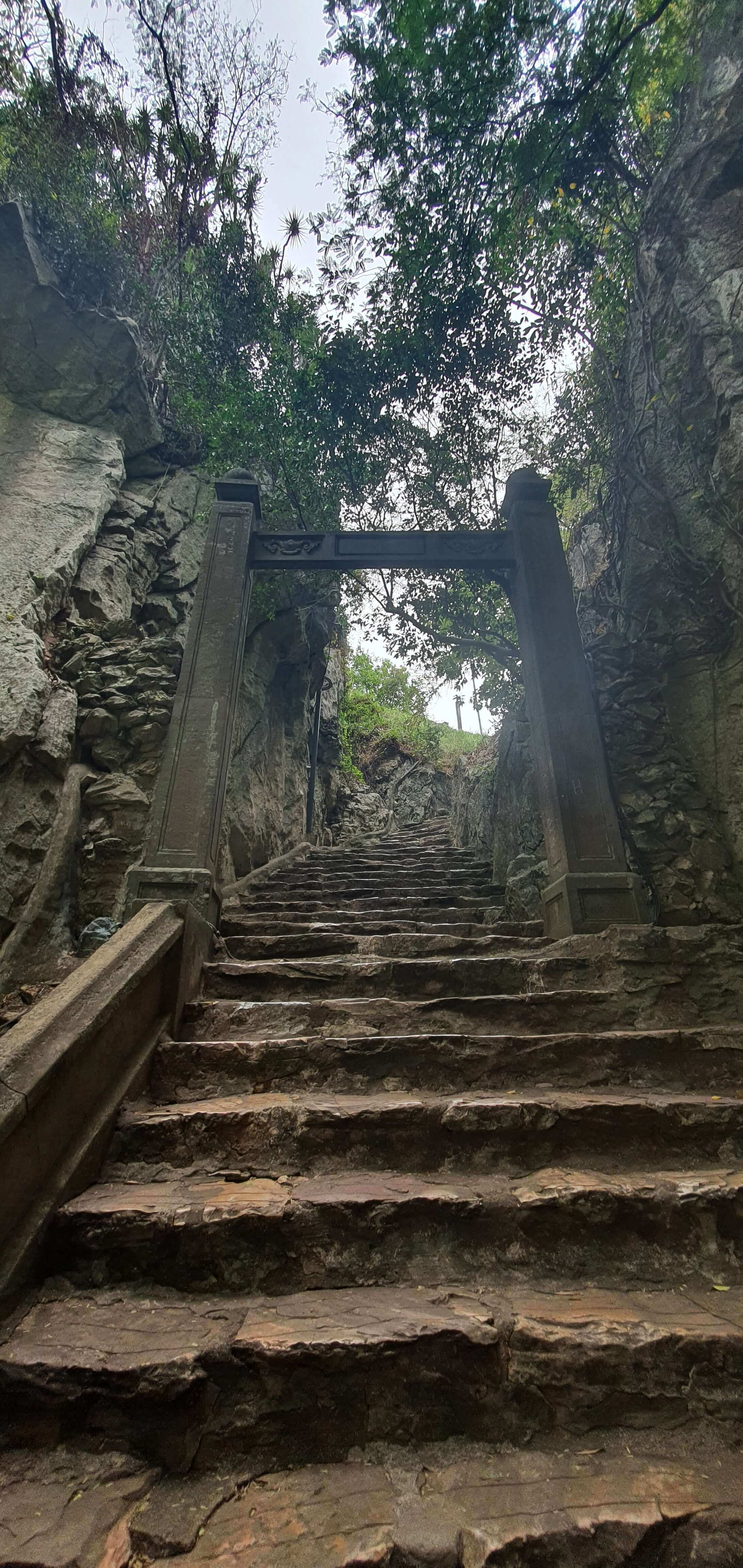 Historical gate in Marble Mountains